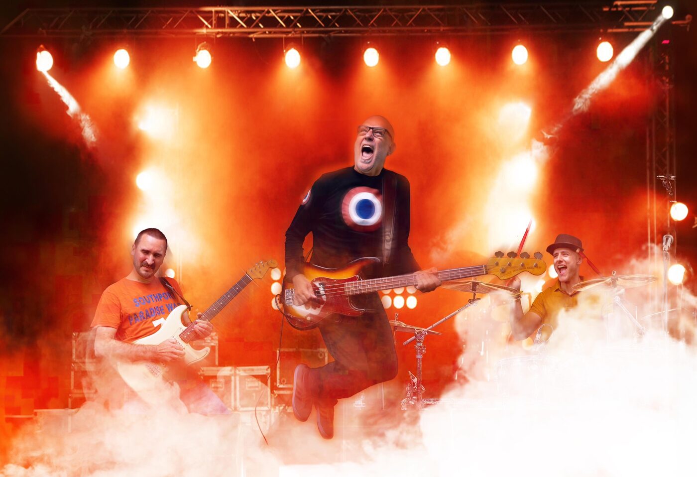 Glasgriber live på scenen